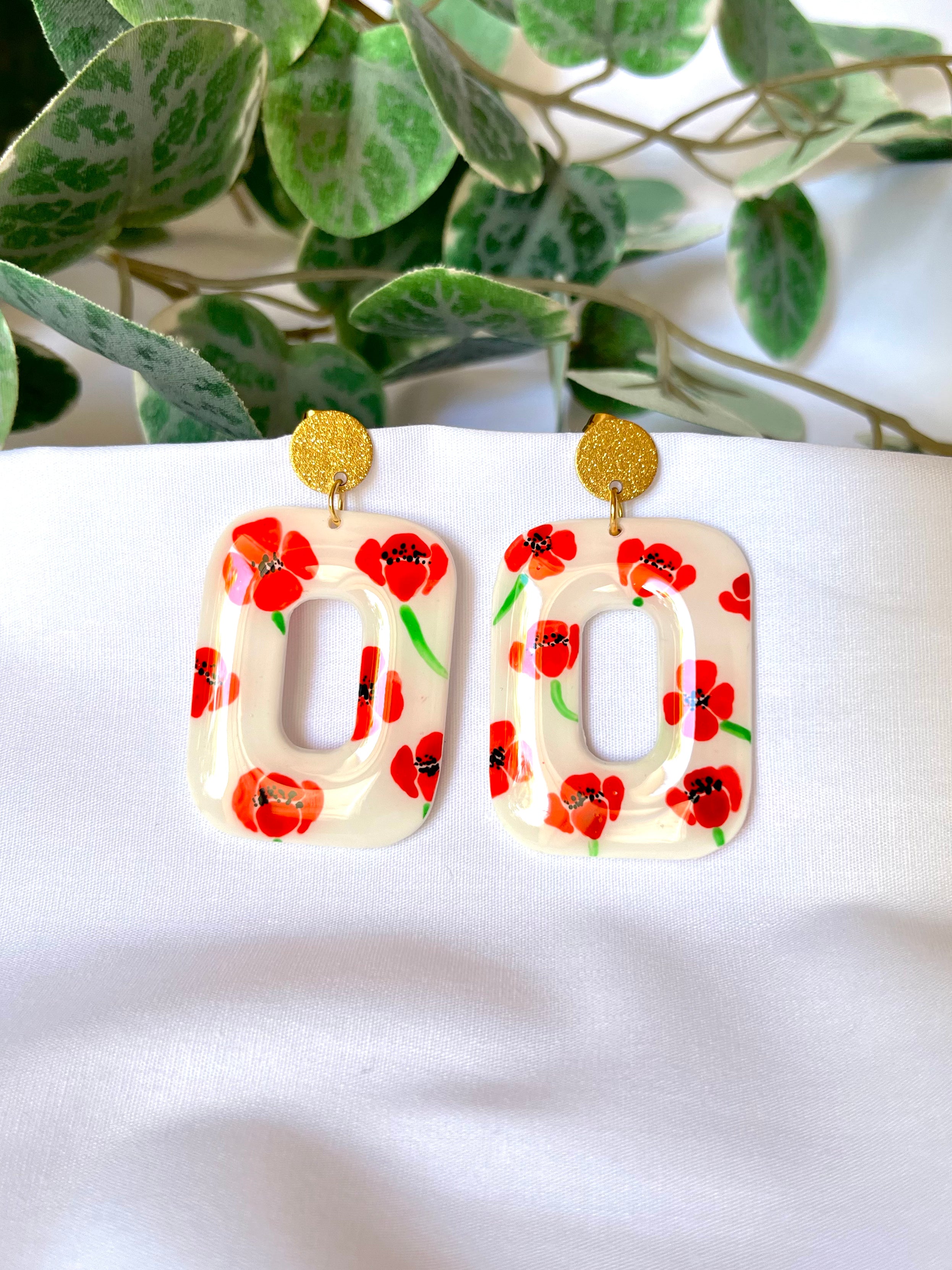 boucles d oreilles parfaite pour l automne fleurie légère pour la soirée pour la journée 